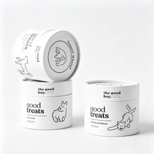 Emballages cylindriques pour aliments pour animaux de compagnie