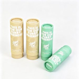 Tube en papier « push-up » écologique pour friandises pour animaux de compagnie